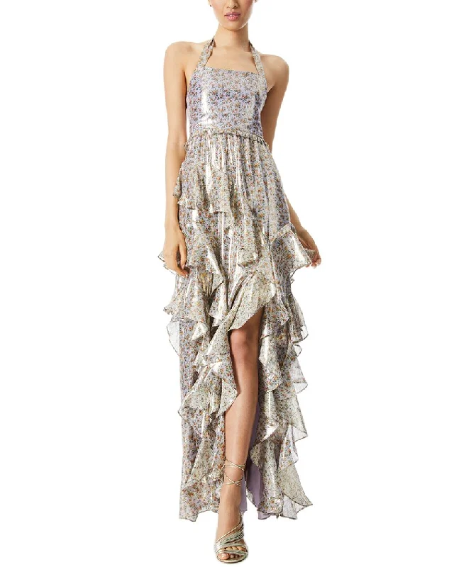 Fashionable Inner Wear Unique Design alice + olivia Jocelyn Silk-Blend Maxi Dress