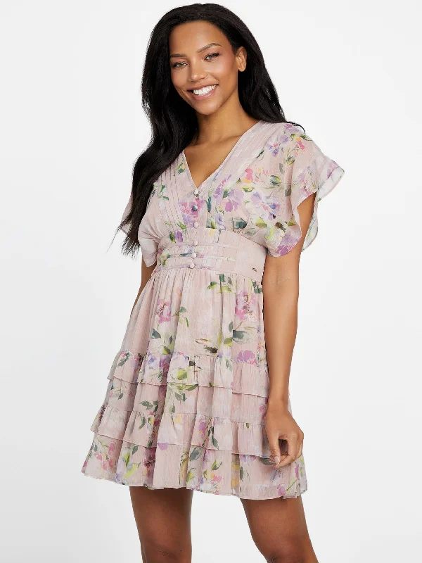 New Season Series Exquisite Embroidery Allie Tiered Dress