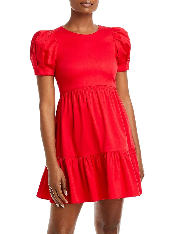 Sports Fashion Boutique Recommendation Ann Womens Ruffled Casual Mini Dress