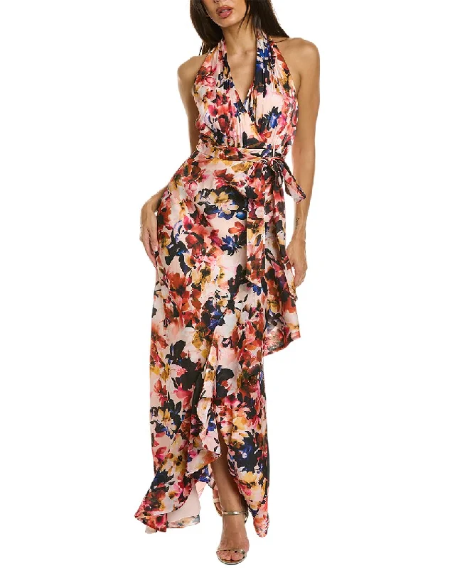 Sports outdoor style Badgley Mischka Draped Halter Gown