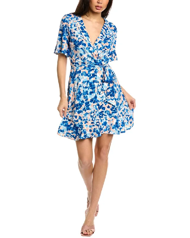 Spring Fashion Comfortable And Cold-proof BCBGMAXAZRIA Tie Waist Faux Wrap Dress