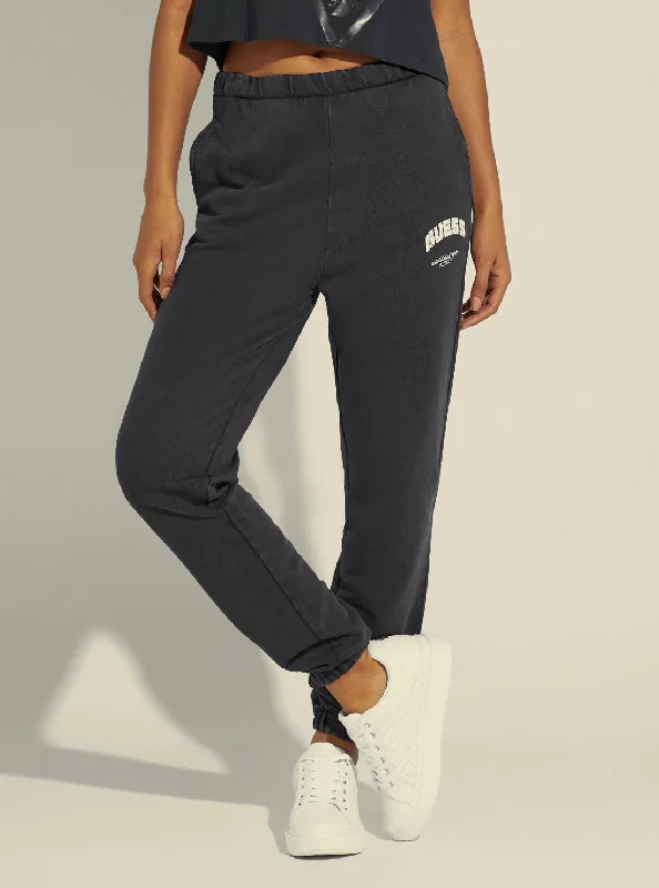Printed Patterns Luxury Style Black Bryony Active Logo Trackpants