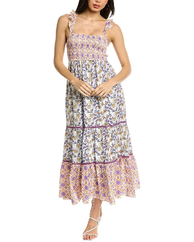 Alice style Celina Moon Smocked Midi Dress