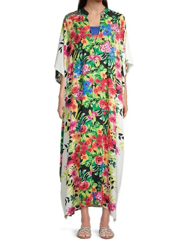 Casual And Casual Dana Maxi Kaftan Dress In Multi