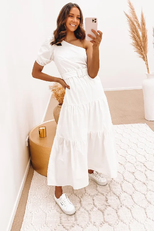 Noble Temperament Dayna Maxi Dress White