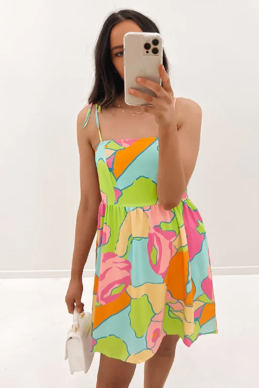 Advanced Customization Celebrity Style Dylan Mini Dress Multi
