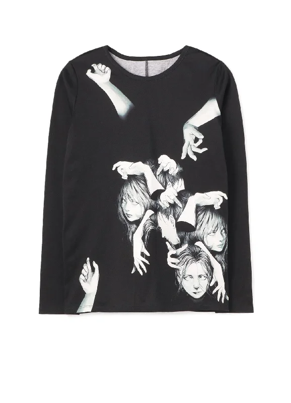 Practical Style Wearable At Home Or Out 56/1 TWISTED BARE JERSEY INK INKJET PT LONG SLV
