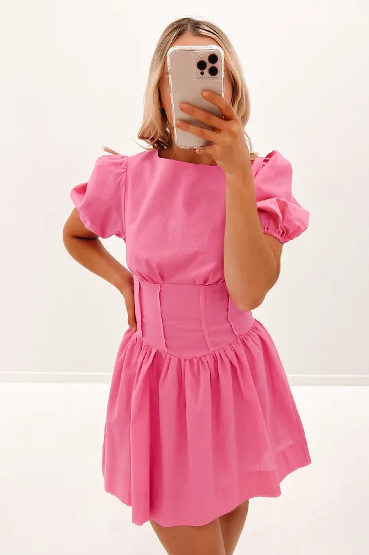 Comfortable Series Fashion Design Freya Mini Dress Pink