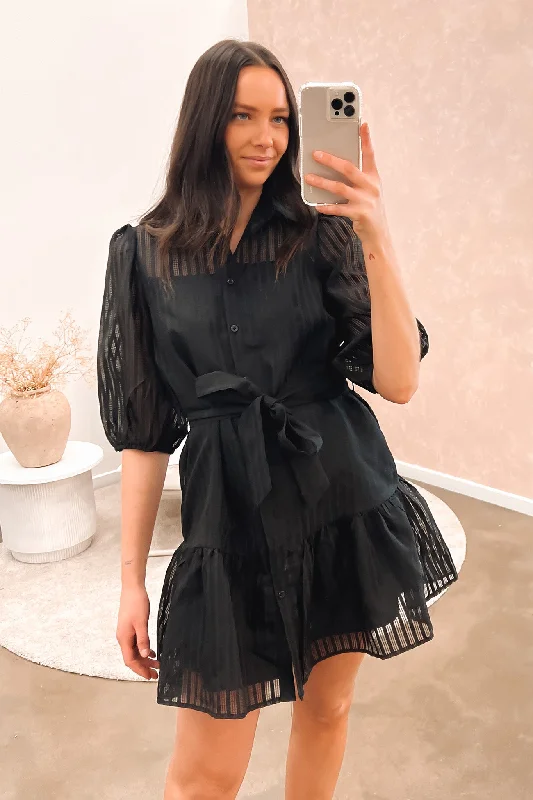 Fashion Innovation Personalized Design Georgi Mini Dress Black
