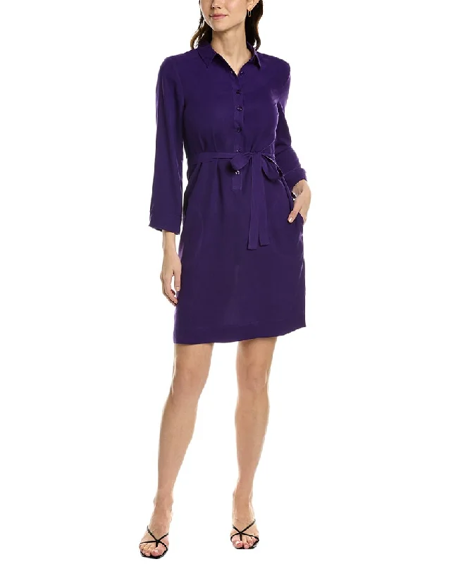 Modern Tailoring Trendy Items go>silk Silk Shirtdress