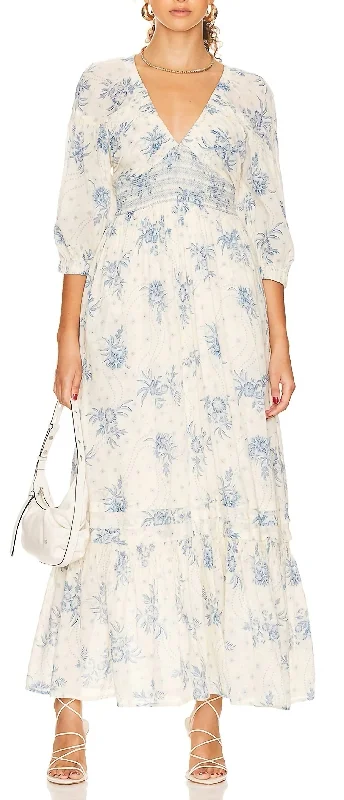 Youthful Street Fashion Age-reducing Style Golden Hour Maxi Dress in Tea Combo
