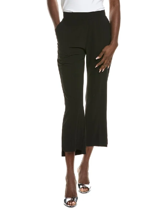 Practical Style Celebrity Style Gracia Solid Flare Leg Elastic Waist Pant