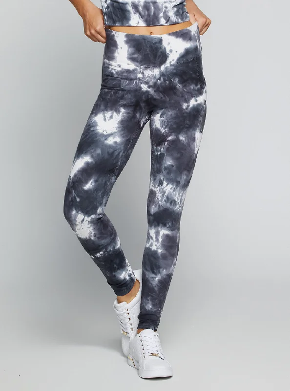 Integrated Design Modern Tailoring Grey Tie Dye Eudora Active Leggings