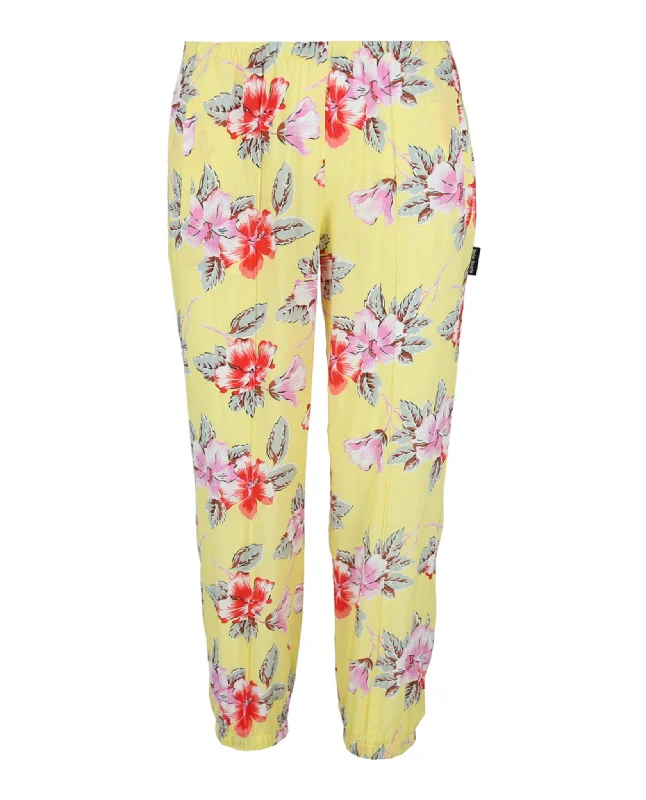Embroidery Design Fashionable And Versatile Hibiscus Sleek Joggers