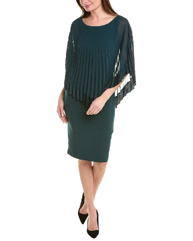 Classic Style Playful Style Joseph Ribkoff Pleated Sheath Dress