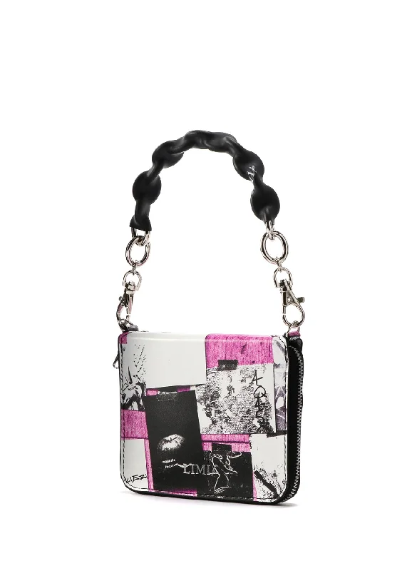 Floral Prints Simple Style 2021 Material Print Leather C Rubber Chain Wallet