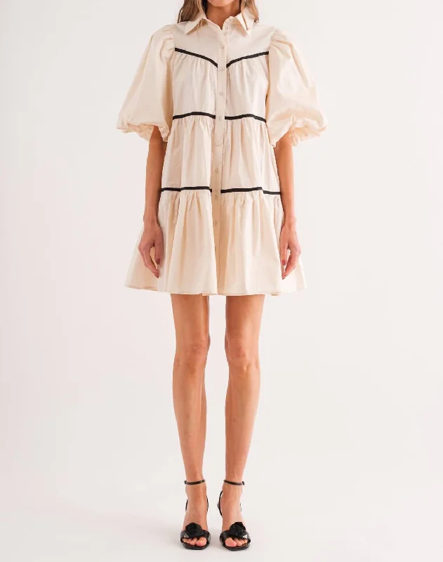 Exquisite Design Unique Design Lena Shirt Dress In Natural