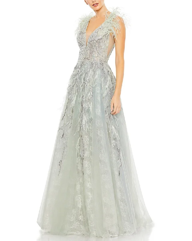 Personalized Design French Style Mac Duggal Gown