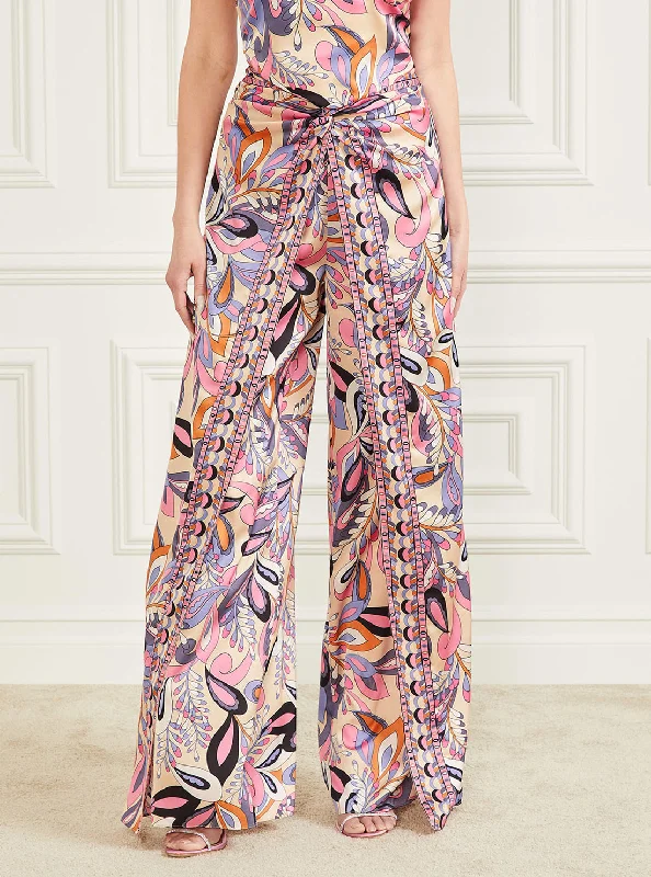 Editorial Design Elegant Tailoring Marciano Pink Multi Gypset Pant