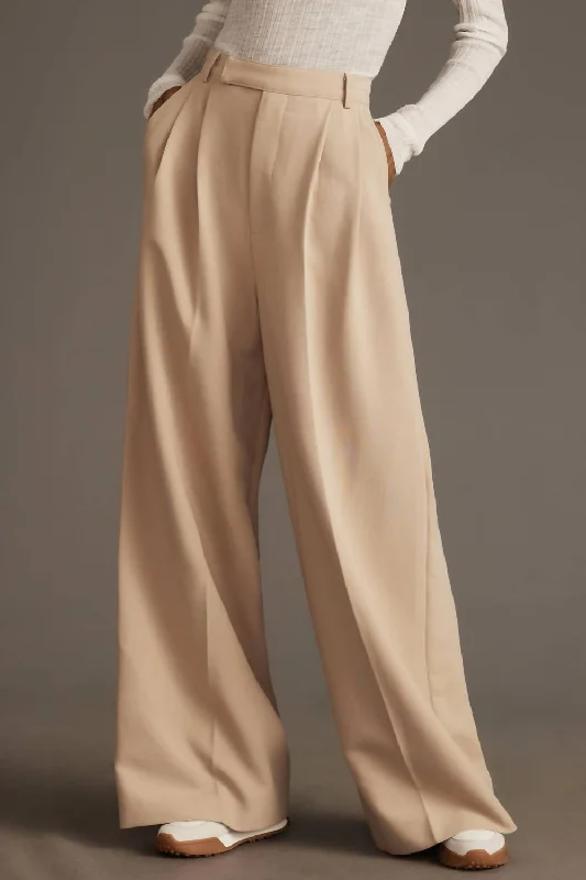 Minimal Style Lazy Home Milani Pants In Taupe