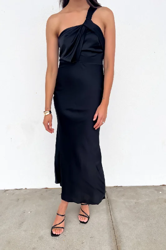 Multifunctional Style Boutique Recommendation Monika Midi Dress Black
