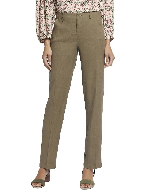 New Season Series Eye-catching Personality NYDJ Marilyn Linen-Blend Trouser