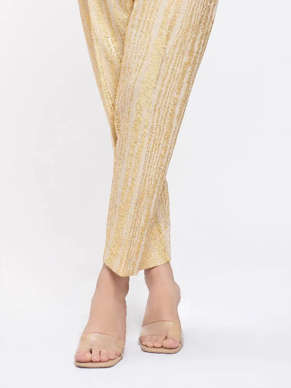 Classic Style Denim Design Jacquard Trouser