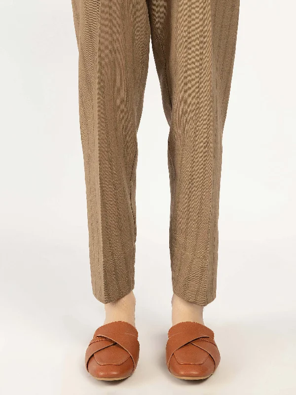 Comfortable And Cold-proof Simple Solid Color Printed Khaddar Trousers