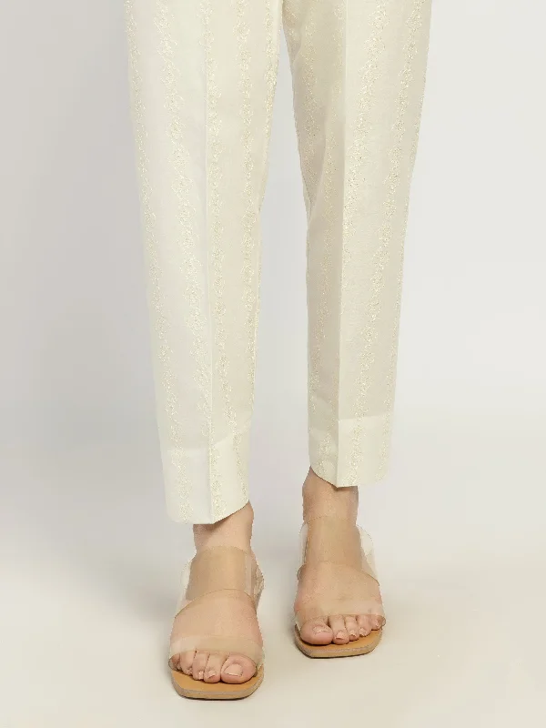 Celebrity Picks Lively And Youthful Embroidered Winter Cotton Trousers