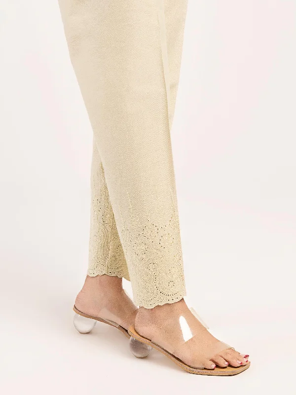 Classic Color Advanced Customization Embroidered Winter Cotton Trouser