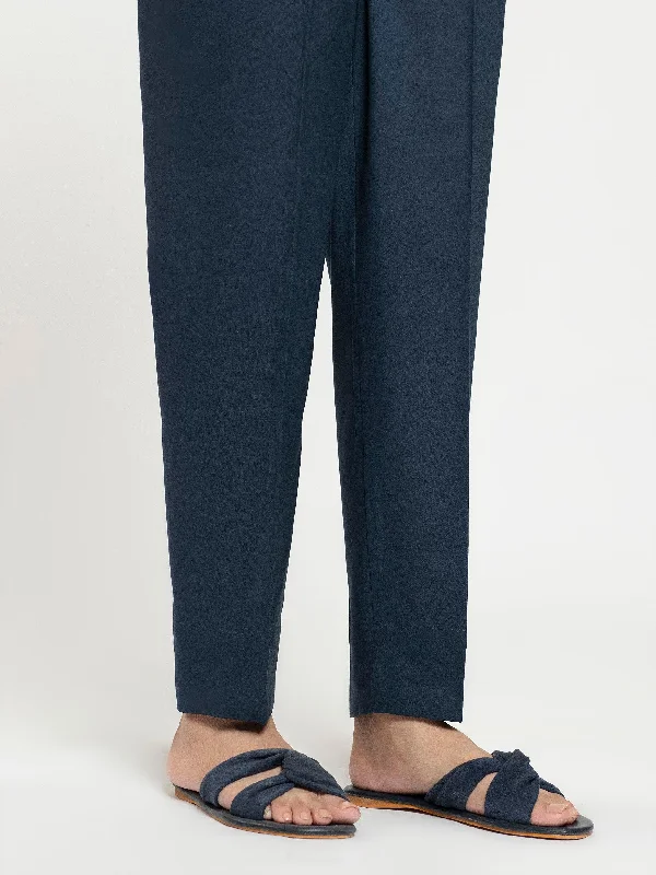 Classic Retro College Style Plain Cambric Pants