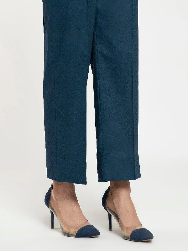 Avant-garde Design Fresh And Natural Plain Cambric Trousers