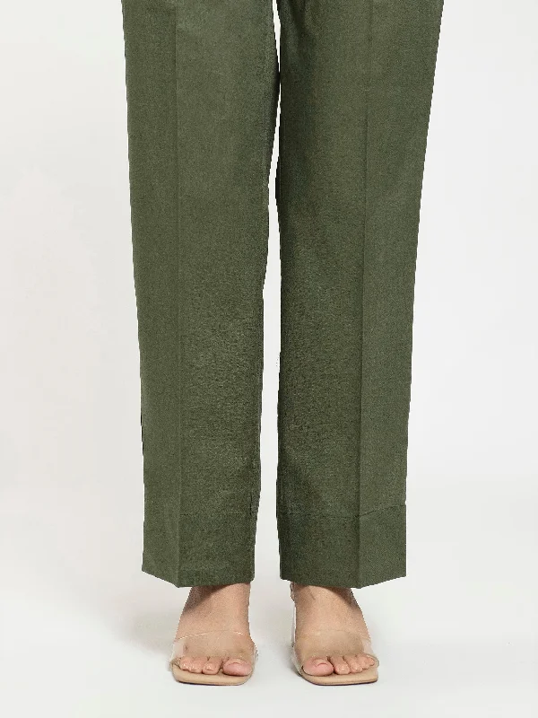 Fashionable And Versatile Urban Style Plain Cambric Trouser