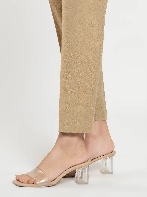 Retro Fashion Carefree Style Plain Cambric Trouser