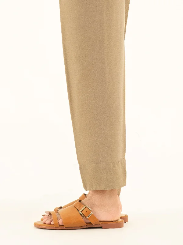 Retro Literary Style Dyed Silk Trousers