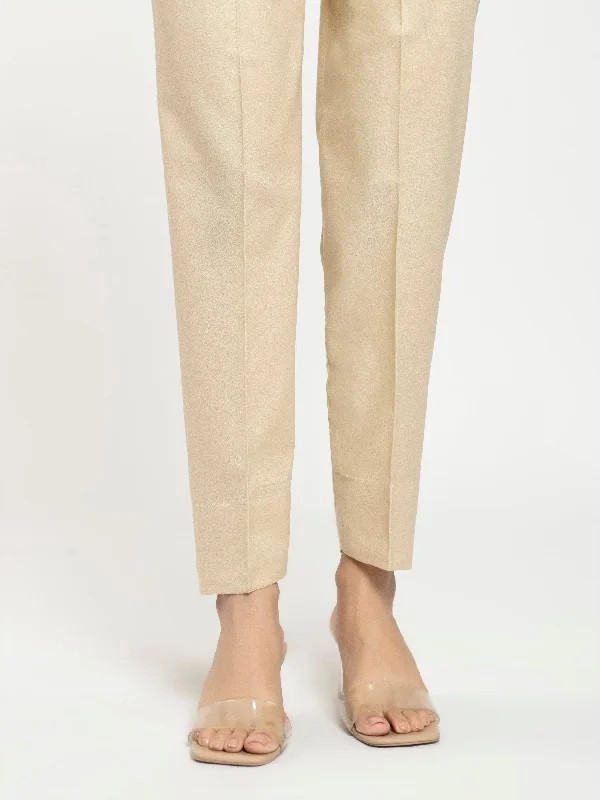 Elegant Style Plain Crepe Trouser