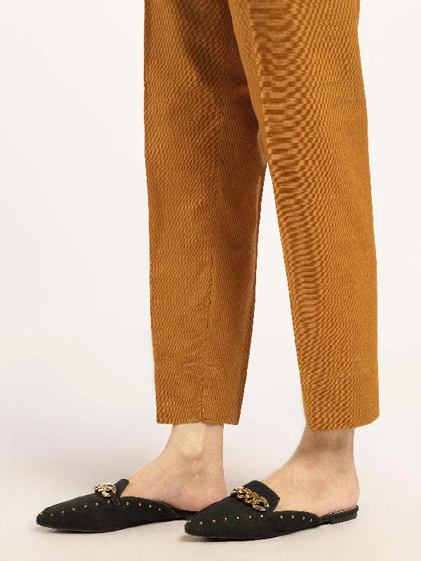 Classic Color Elegant And Charming Plain Khaddar Trousers