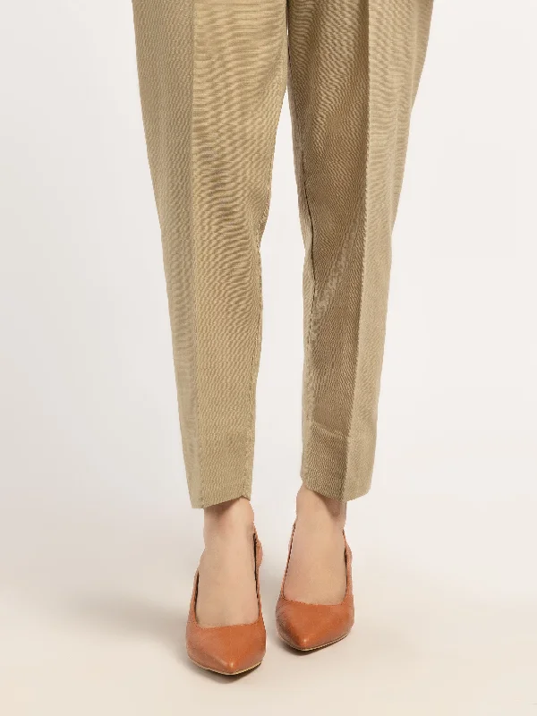 Elegant Wear Celebrity Style Plain Khaddar Trousers