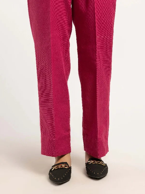 Fashionable Inner Wear High Street Style Plain Khaddar Trousers