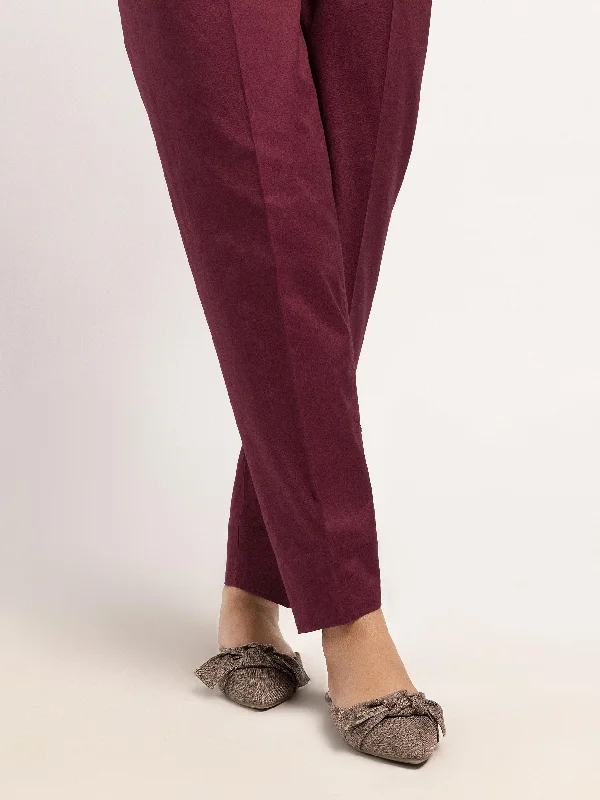 Minimal Style Lazy Home Plain Winter Cotton Trousers