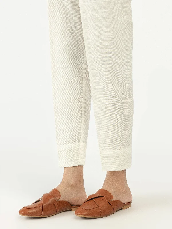 Spring Fashion Romantic And Fresh Plain Khaddar Trousers