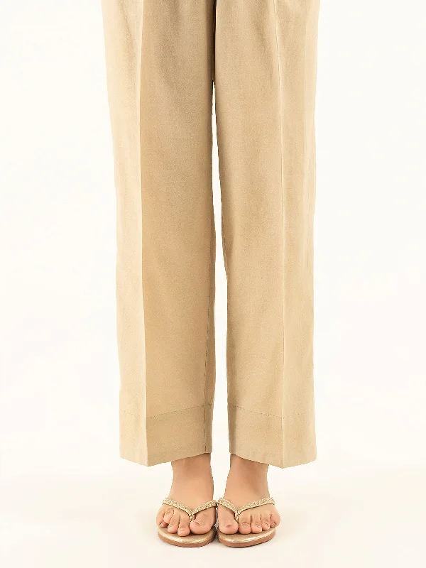 Sports Comfort Style Dyed Crepe Trousers