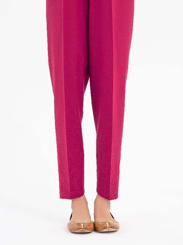 Celebrity Picks Age-reducing Style Dyed Khaddar Trouser(Pret)