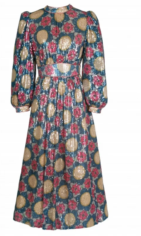 Elegant Design Simple Matching Pervenche Dress In Hues Of Happiness