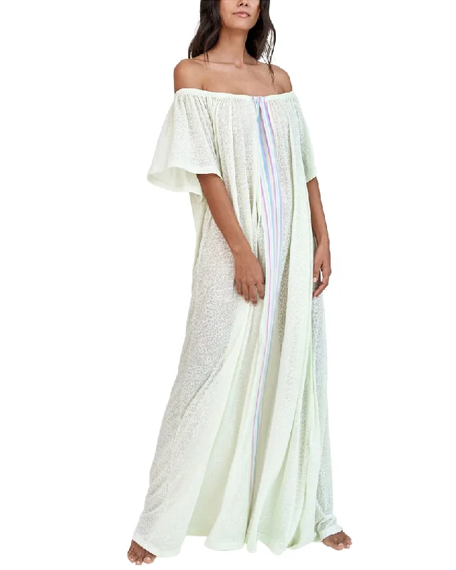 Sports And Leisure Cute Style Pitusa Off Shoulder Beach Kaftan Maxi Dress