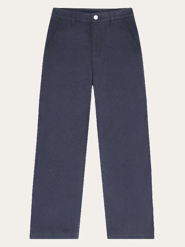 Autumn Selection Designer Style POSEY wide mid-rise twill pant - GOTS/Vegan - Night Sky Autumn Selection Designer Style POSEY wide mid-rise twill pant - GOTS/Vegan - Night Sky