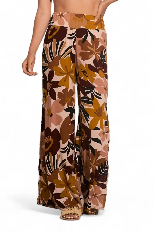 Creative Prints Sports And Leisure Printed Pant In Pink Polynesia