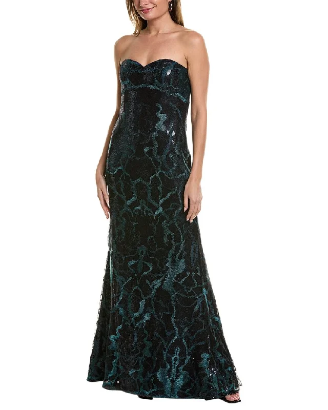 Celebrity Picks Romantic Data Rene Ruiz Embroidered Gown