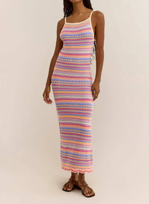Sports And Leisure Santa Cruz Midi Dress In Raspberry Sorbet