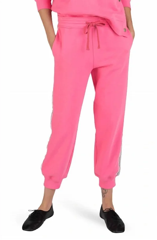 Sports And Leisure Diamond Series Sera Track Pants In Flush Pink